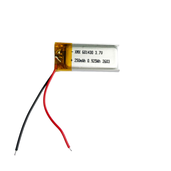 601430 3.7V 250mAh LiPo Battery