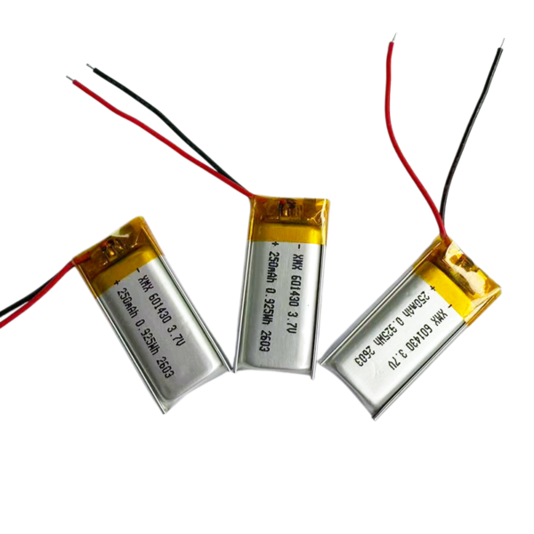 601430 3.7V 250mAh LiPo Battery