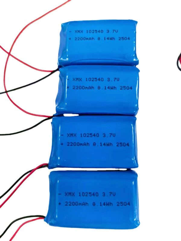 102540 3.7V 1100mAh LiPo Battery