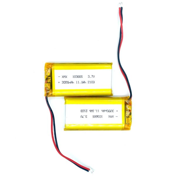 103665-2 103665 3.7V 3000mAh LiPo Battery