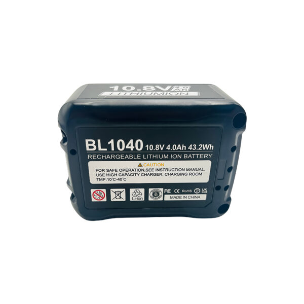 Makita 10.8V 4.0Ah Replacement Battery BL1040 BL1020B BL1030B | 3S2P High Capacity Li-Ion | 12V MAX CXT Compatible