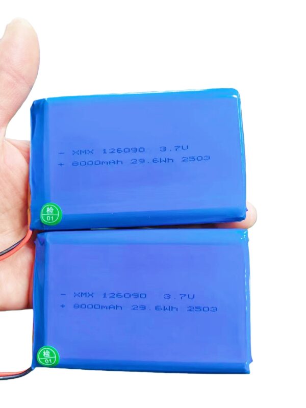 126090 8AH 126090 3.7V 8000mAh LiPo Battery