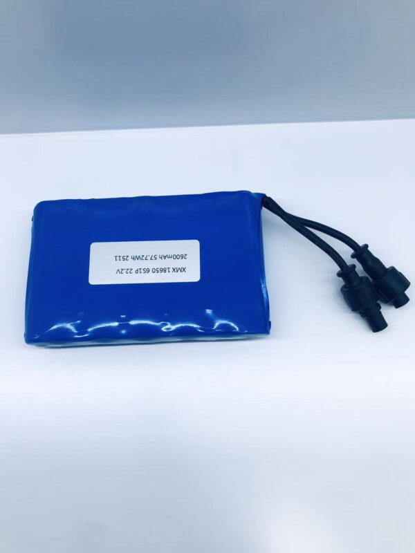 6S1P 22.2V 2600mAh 18650 Li-ion Battery Pack Rechargeable for Power Tool Lawn Mower E-scooter AGV Robot | Custom 2200~3500mAh | CE Certified | OEM Factory