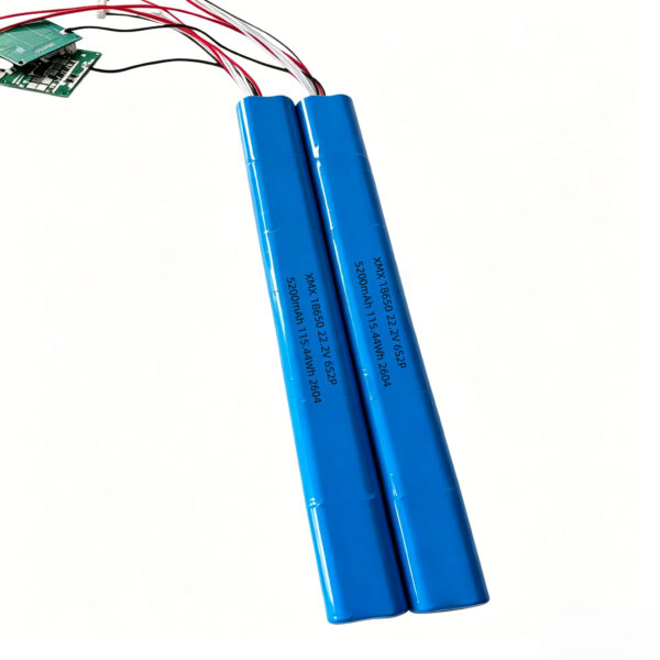 18650 6S2P Battery Pack 22.2V 5200mAh Rechargeable Li-ion for Power Tool Lawn Mower E-scooter Robot AGV Portable Power Station | CE UN38.3 | OEM Factory Direct