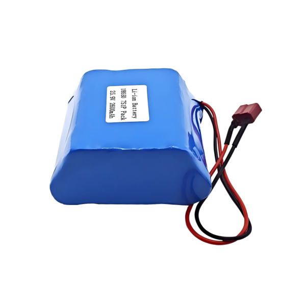 18650 7S1P Battery Pack 25.9V 2600mAh Rechargeable Li-ion for E-bike Electric Scooter Power Tool Lawn Mower Robot | Blue PVC | CE UN38.3 | OEM Factory Direct
