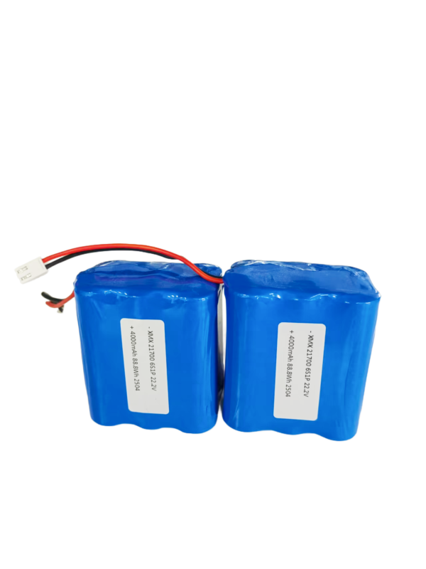 22.2V 4000mAh 6S1P 21700 Lithium Battery Pack for Drone & Robot 20A BMS Protection Rechargeable Li-ion Pack