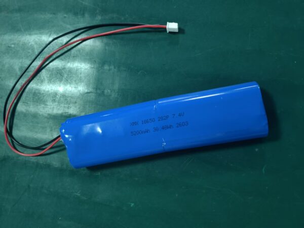 18650 Battery Pack 7.4V 5200mAh 2S2P Rechargeable Li-ion Pack for Power Tool Robot Vacuum Medical Device Portable Equipment | CE UN38.3 | OEM Factory Direct