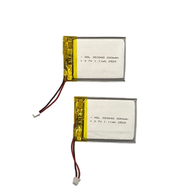 303040 3.7V 300mAh LiPo Battery
