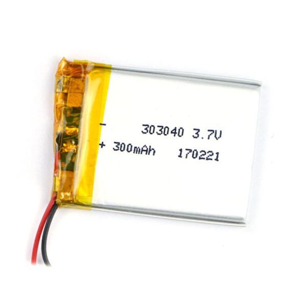 303040 3.7V 300mAh LiPo Battery