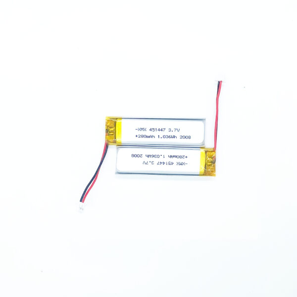 451447 3.7V 280mAh LiPo Battery