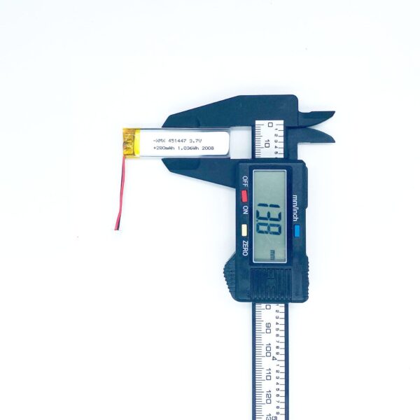 451447 3.7V 280mAh LiPo Battery