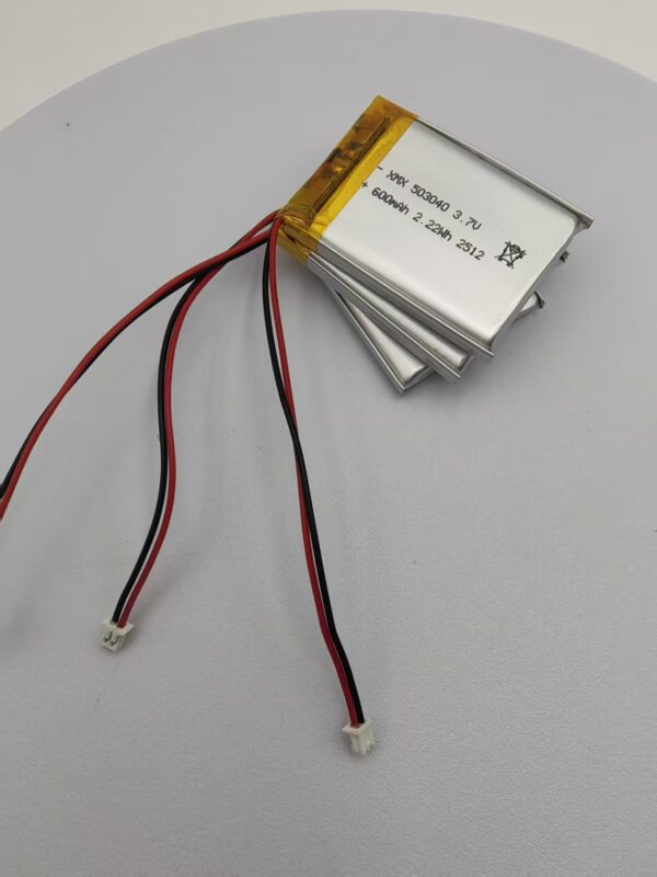 503040 3.7V 600mAh LiPo Battery