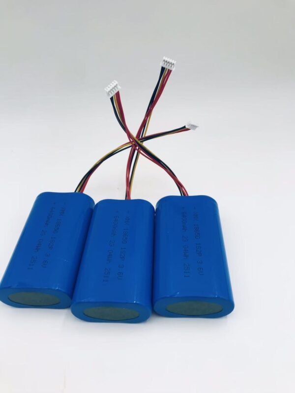 18650 1S2P 3.7V 6400mAh High Capacity Rechargeable Lithium Battery Pack with Connector