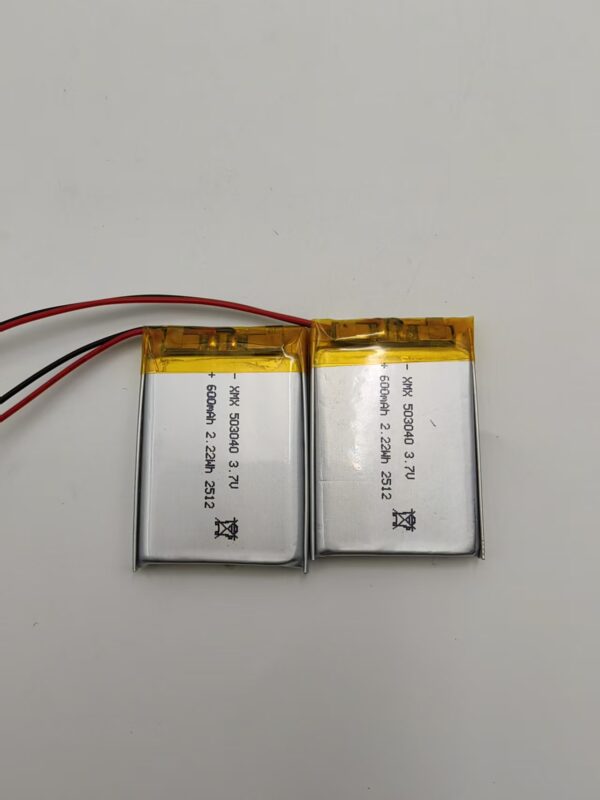 503040 3.7V 600mAh LiPo Battery