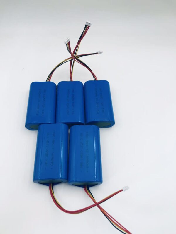 18650 1S2P 3.7V 6400mAh High Capacity Rechargeable Lithium Battery Pack with Connector