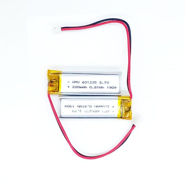 601235 3.7V 220mAh LiPo Battery