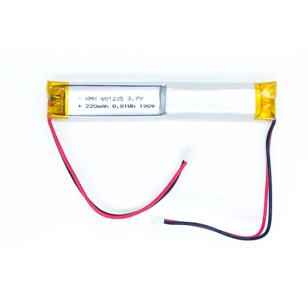601235 3.7V 220mAh LiPo Battery
