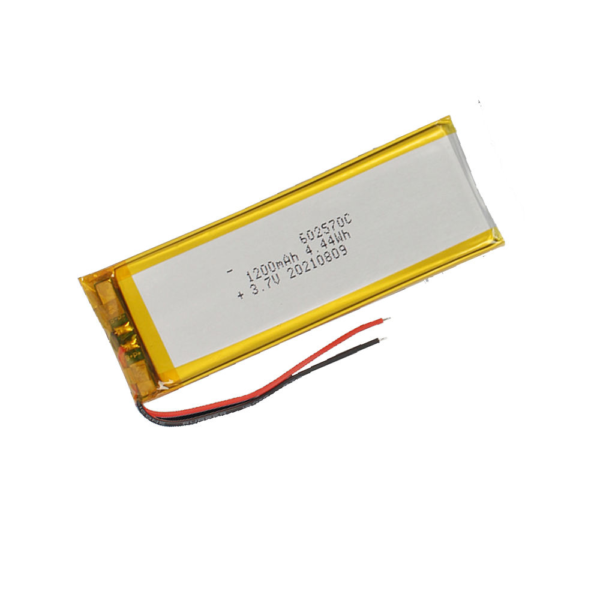 602570-1200 3.7v POLYMER 602570 3.7V 1200mAh LiPo Battery
