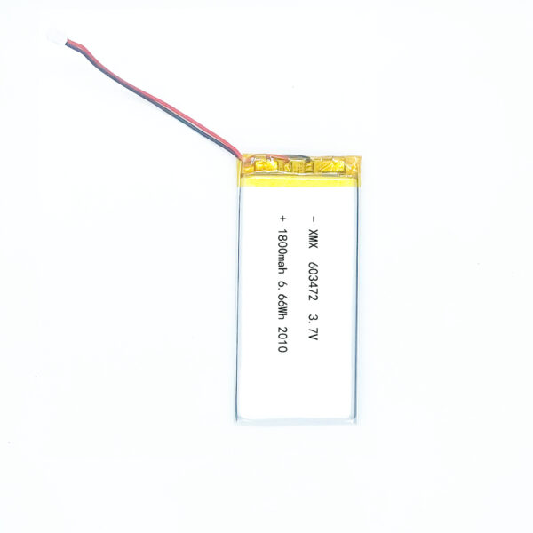 603472 3.7V 1800mAh LiPo Battery