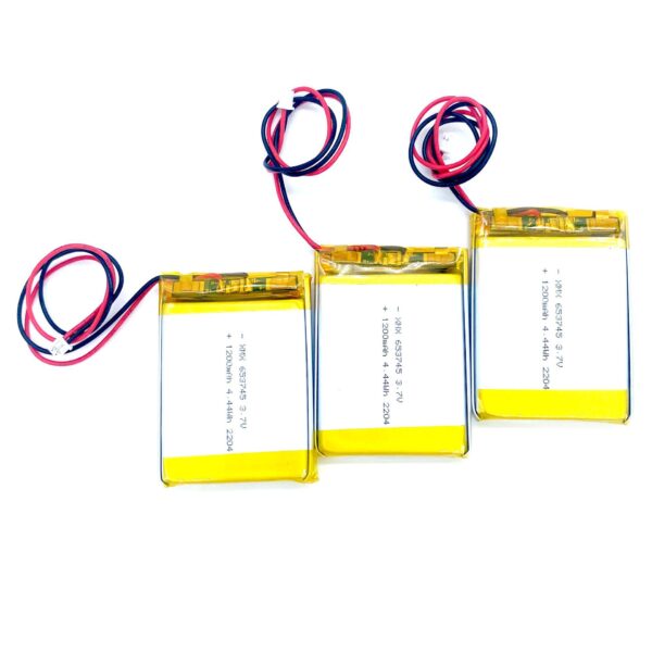 653745 3.7V 1200mAh LiPo Battery