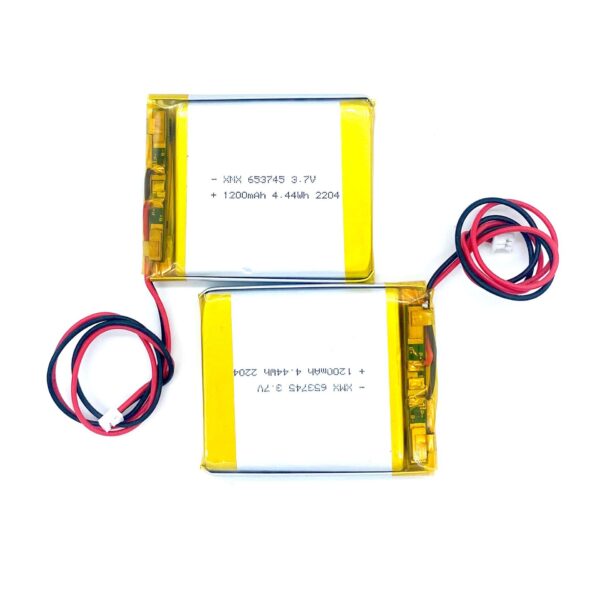 653745 3.7V 1200mAh LiPo Battery