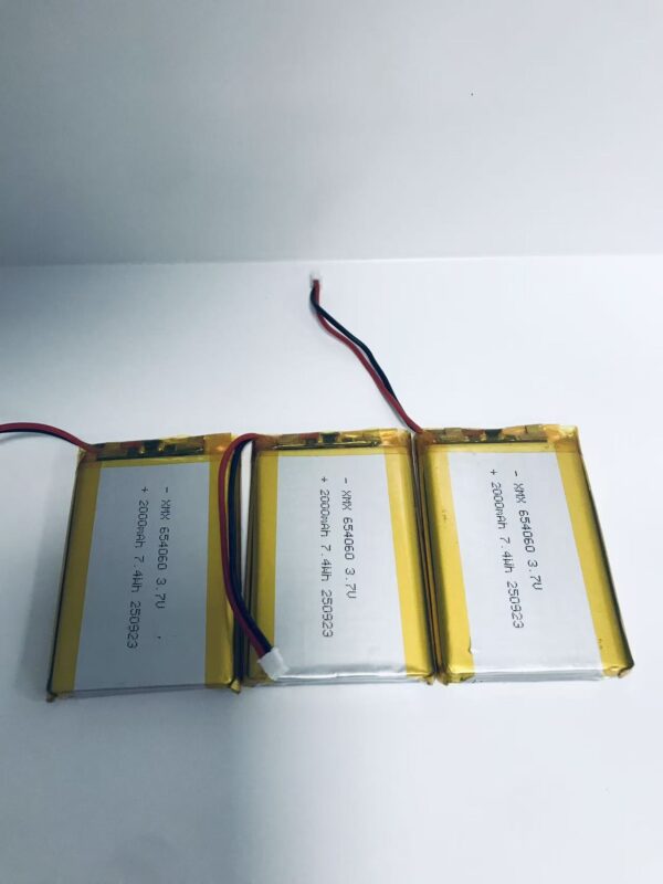 654060lipo battery (7) 654060 3.7V 2000mAh LiPo Battery