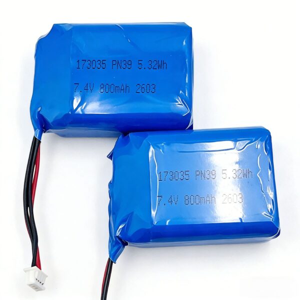 7.4V 800MAH 173035 7.4V 800mAh LiPo Battery