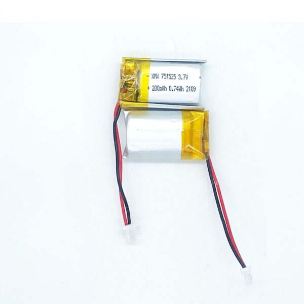 751525 3.7V 200mAh LiPo Battery