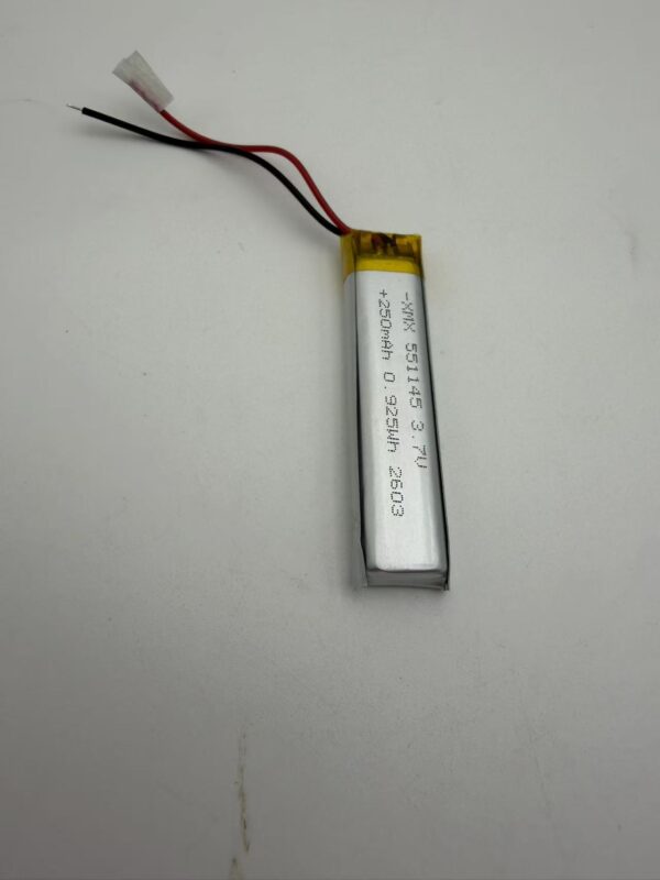 7c1f32c0f2b01ce145f7d50375b85a63 551145 3.7V 250mAh LiPo Battery
