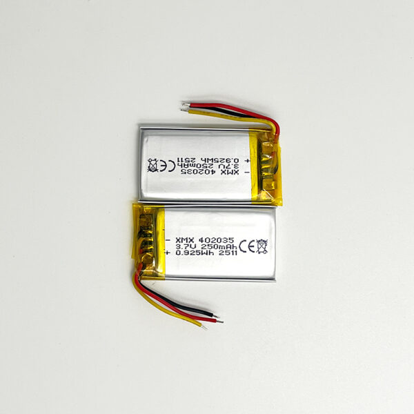 402035 3.7V 250mAh LiPo Battery