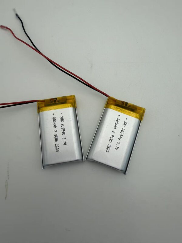 802540 3.7V 850mAh LiPo Battery