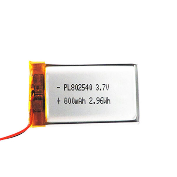 802540 3.7V 850mAh LiPo Battery