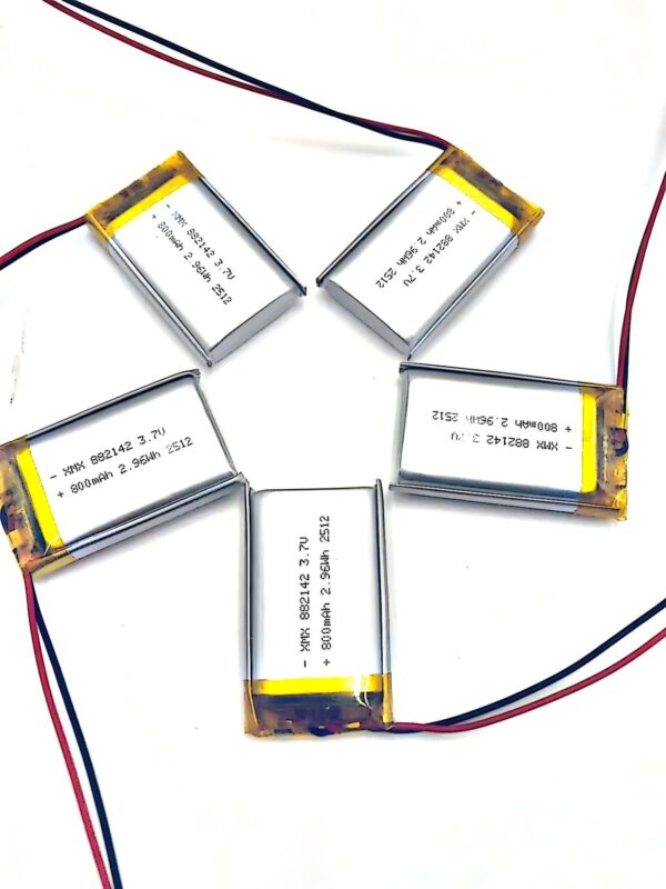 882142 3.7V 800mAh LiPo Battery