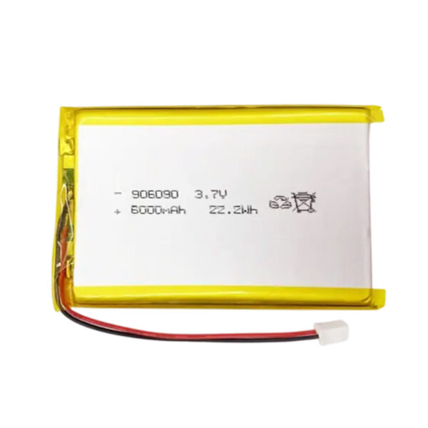 906090-lipo battery 906090 3.7V 6000mAh LiPo Battery