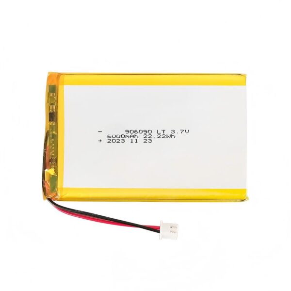 906090-6 906090 3.7V 6000mAh LiPo Battery