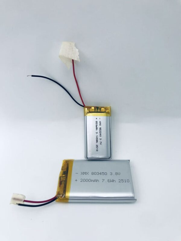 952240 3.7V 850mAh LiPo Battery
