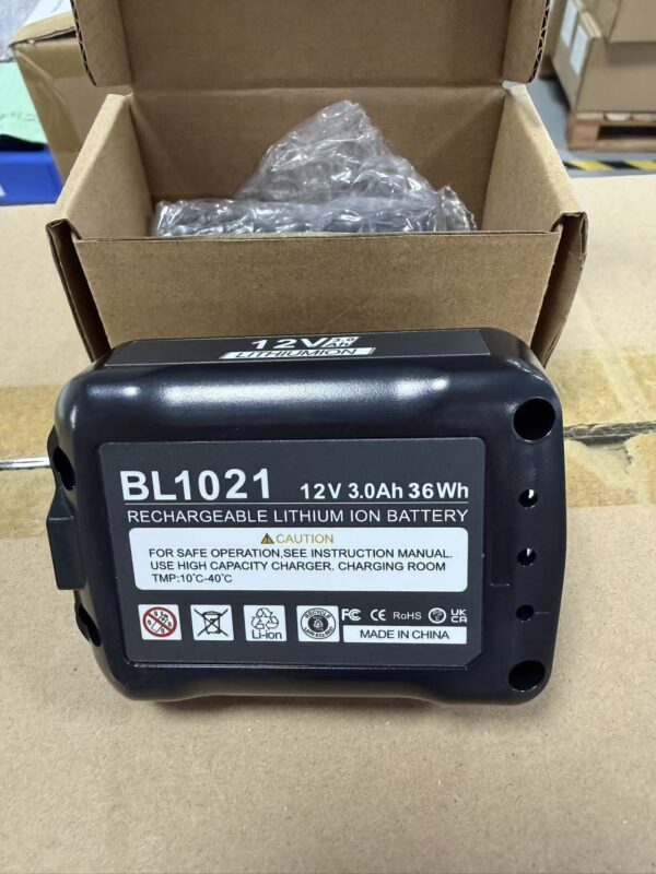 12V 3.0Ah Lithium-Ion Battery Pack | BL1021 Type | Rechargeable Cordless Tool Battery