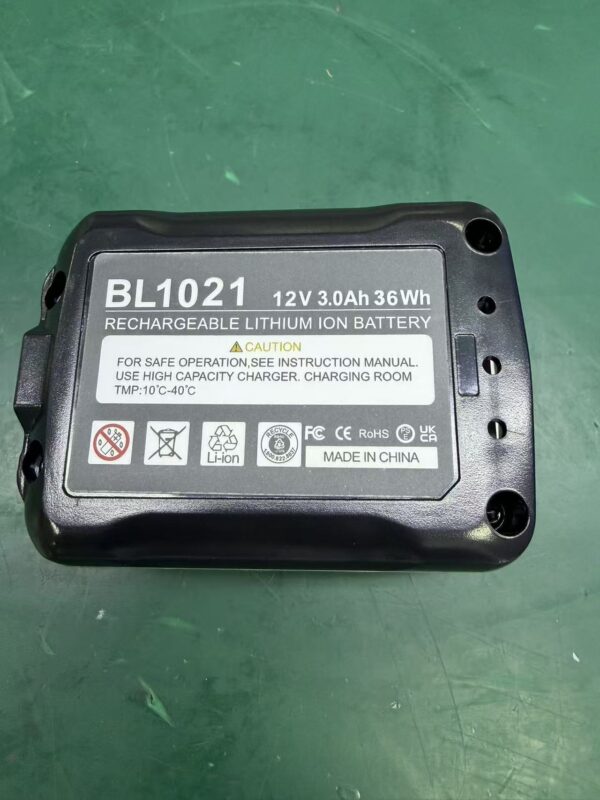 12V 3.0Ah Lithium-Ion Battery Pack | BL1021 Type | Rechargeable Cordless Tool Battery