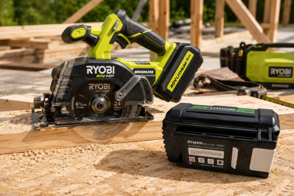 RYOBI 40V 4.0Ah Replacement Battery RY40406 | High Capacity Li-Ion | Compatible with All RYOBI 40V Outdoor Tools