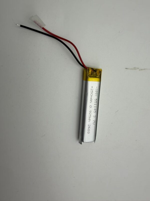 c7ffe01034330c4ce38560ad9fd2eddd 551145 3.7V 250mAh LiPo Battery