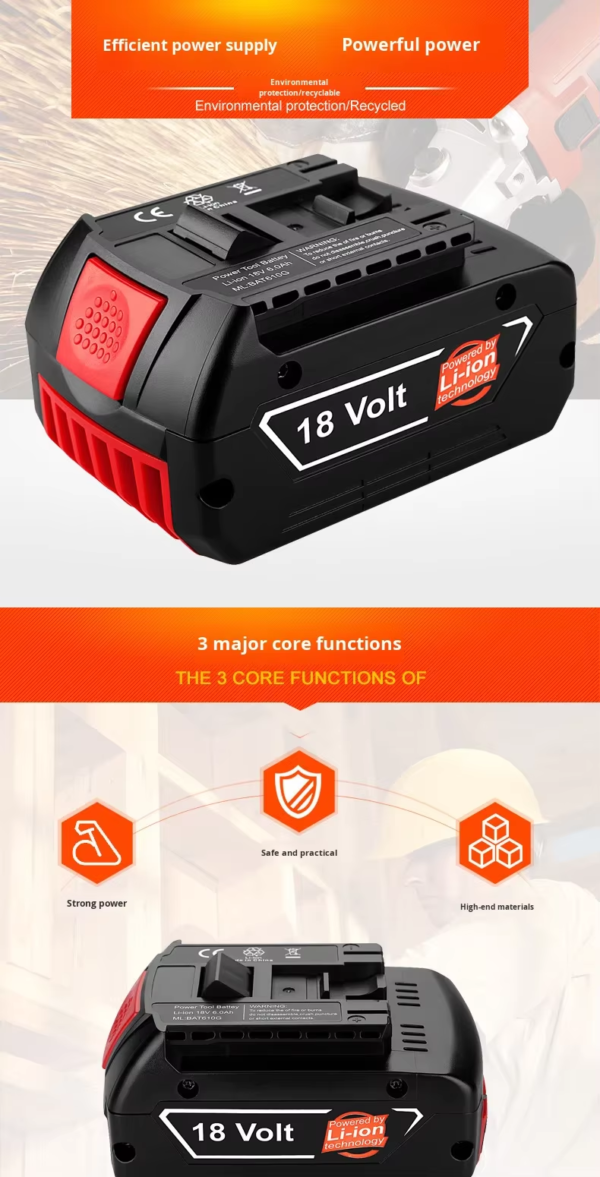 博世 18V lithium battery compatible with Bosch power tools