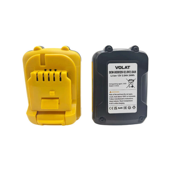 DCB120 12V 2.0Ah Battery — Replacement for DeWalt 12V MAX Cordless Tools | VOLAT