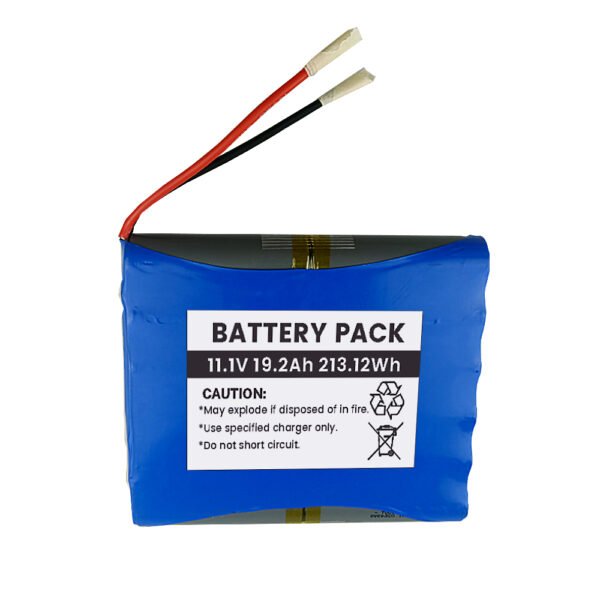 11.1V 19.2Ah NMC Li-ion Battery Pack 3S4P Rechargeable Pouch Battery
