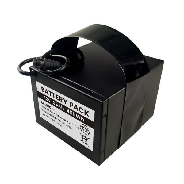 12.8V 38Ah LiFePO4 Battery Pack Rechargeable Lithium Battery with Balance Charging