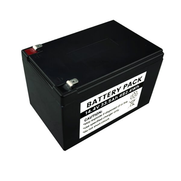 14-4v-33-5ah-sla-replacement-lithium-battery (2) 14.4V 33.5Ah (482.4Wh) NMC Lithium-Ion Battery — SLA/Lead-Acid Replacement, F2 Terminal