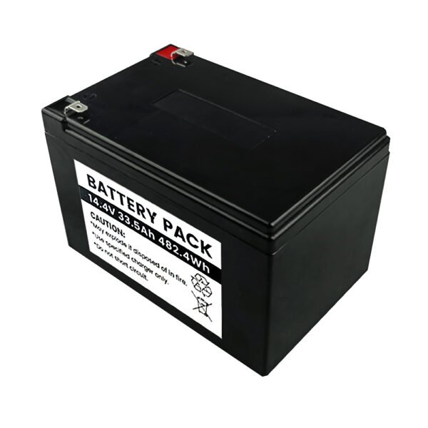 14-4v-33-5ah-sla-replacement-lithium-battery (6) 14.4V 33.5Ah (482.4Wh) NMC Lithium-Ion Battery — SLA/Lead-Acid Replacement, F2 Terminal