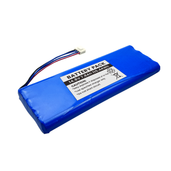 14.8v-4s3p-battery-pack-angle2 14.8V 4S3P 7800mAh battery pack angled view