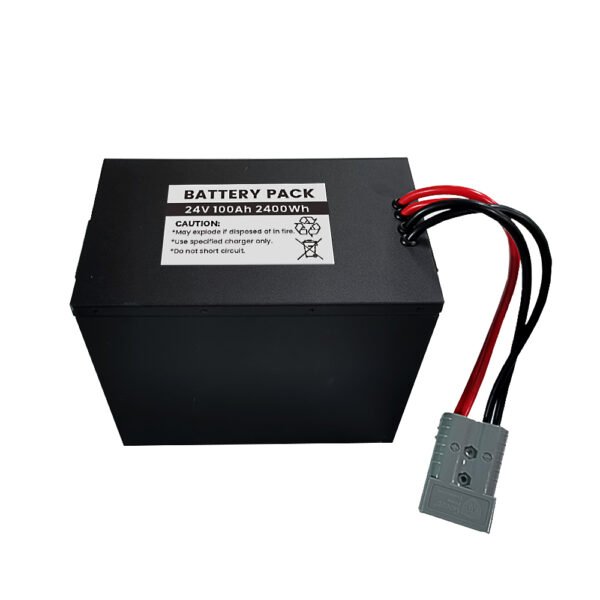 24V 100Ah LiFePO4 Battery Pack 8S1P Rechargeable Lithium Battery with RS485 Communication
