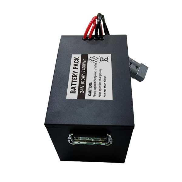 24V 100Ah LiFePO4 Battery Pack 8S1P Rechargeable Lithium Battery with RS485 Communication