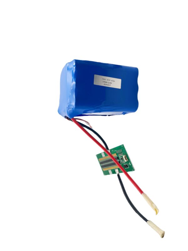 33140-4S3P-45AH 12.8V 45Ah LiFePO4 battery pack with customizable connector and lead wires
